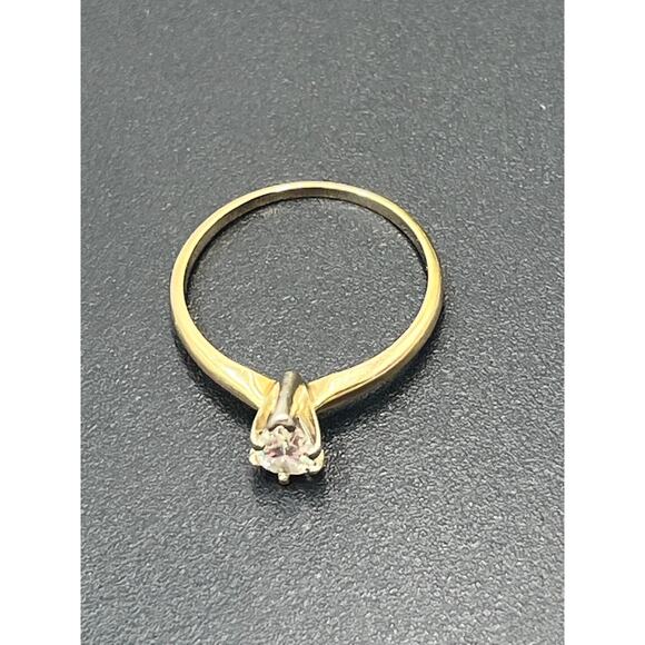 Kay Jewelry Vint Estate Prong Pear 14K Gold Solitaire .30-.40 Diamond Ring Sz 8 - Picture 12 of 16